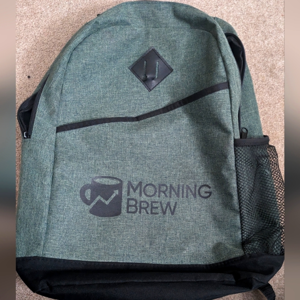 Army green backpack